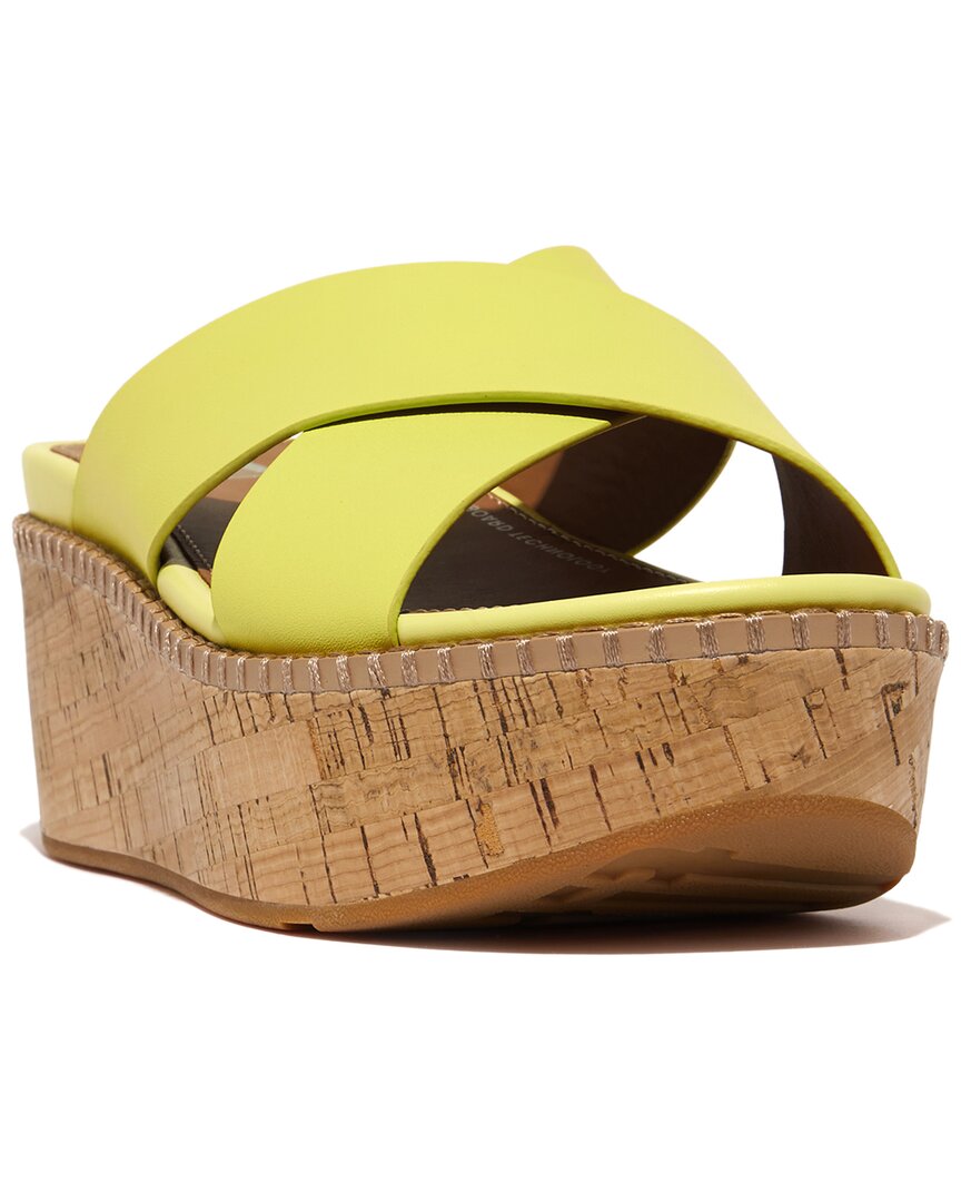 Fitflop Eloise Leather Slide In Green