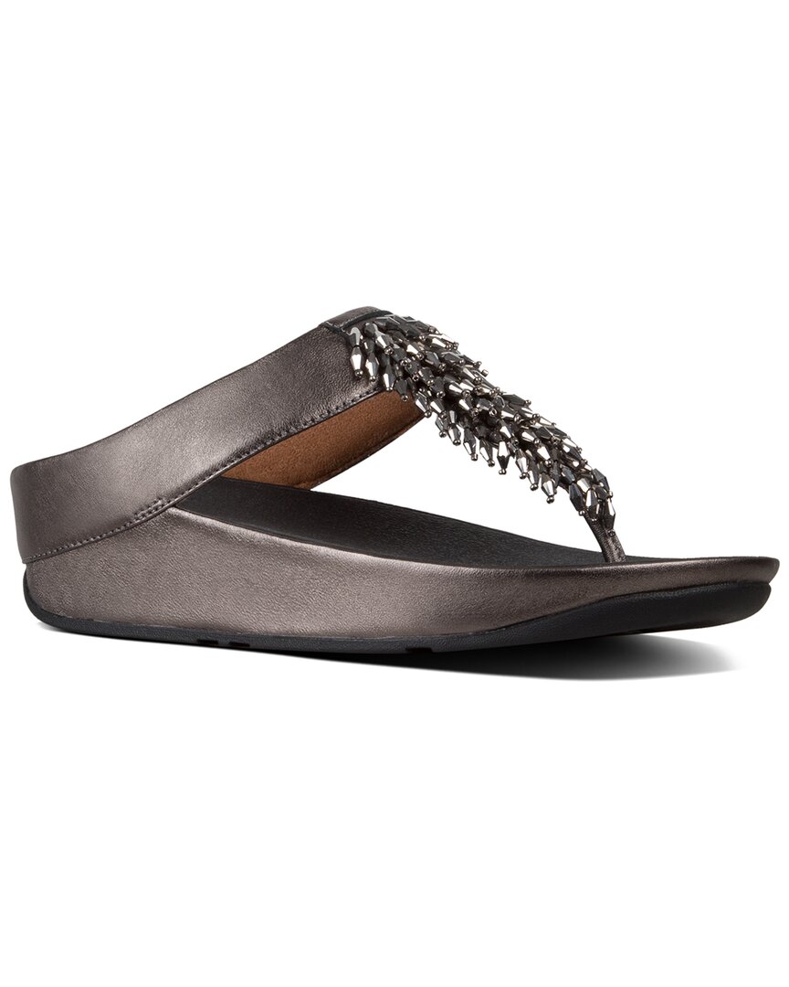 Fitflop Rumba Leather Toe Post Sandal