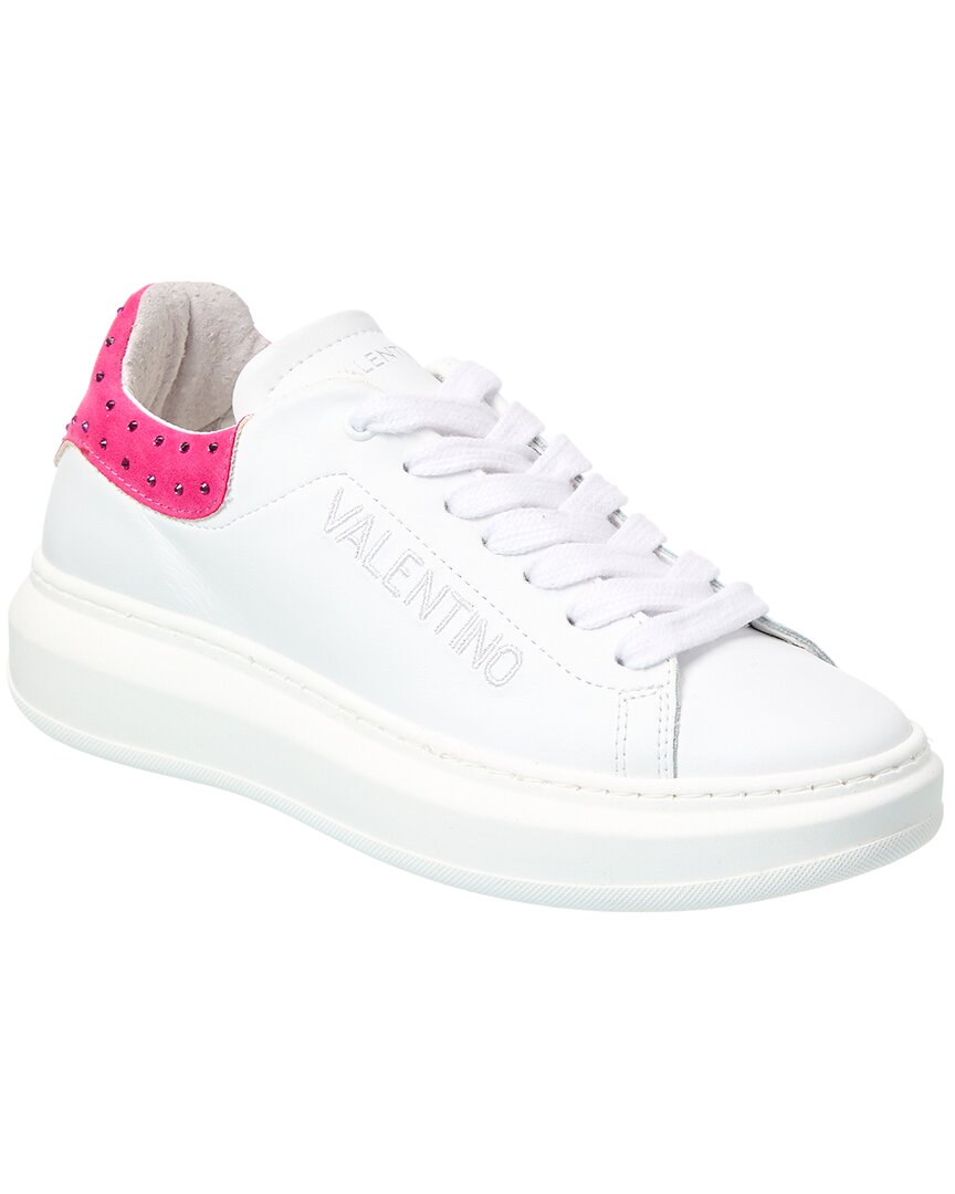 Valentino By Mario Valentino Fresia Stone Leather Sneaker