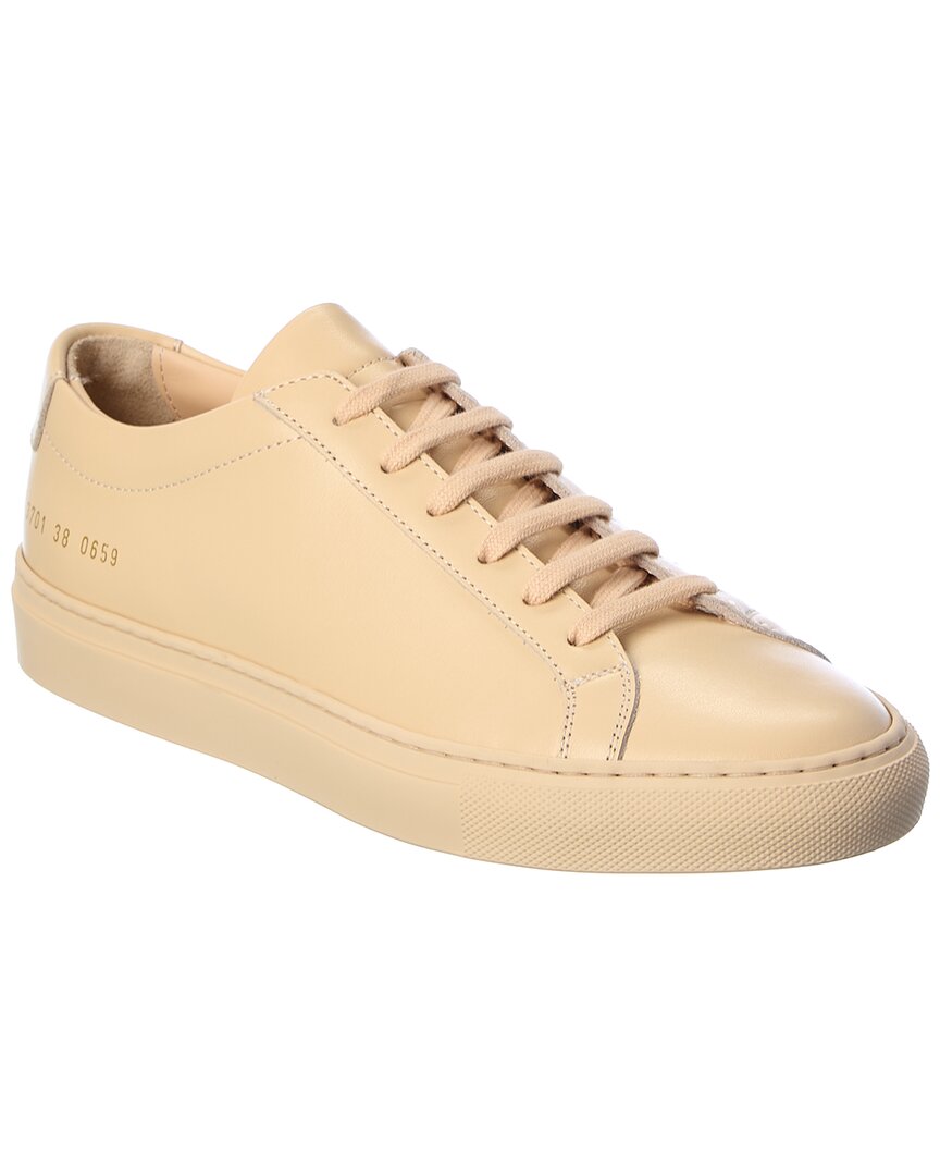 Shop Common Projects Original Achilles Low Leather Sneaker In Brown