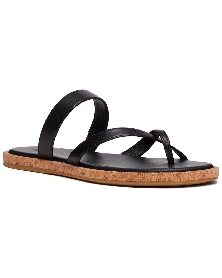 Paige Dianne Calf Leather Flat Sandal