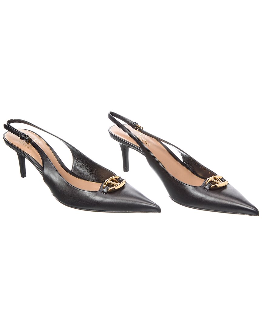 Valentino Vlogo 60 Leather Slingback Pump