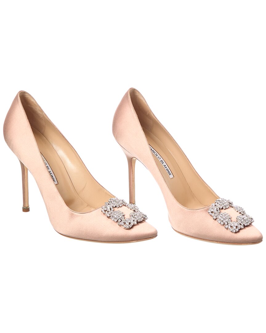 Manolo Blahnik Hangisi 105 Satin Pump Hangisi Clc