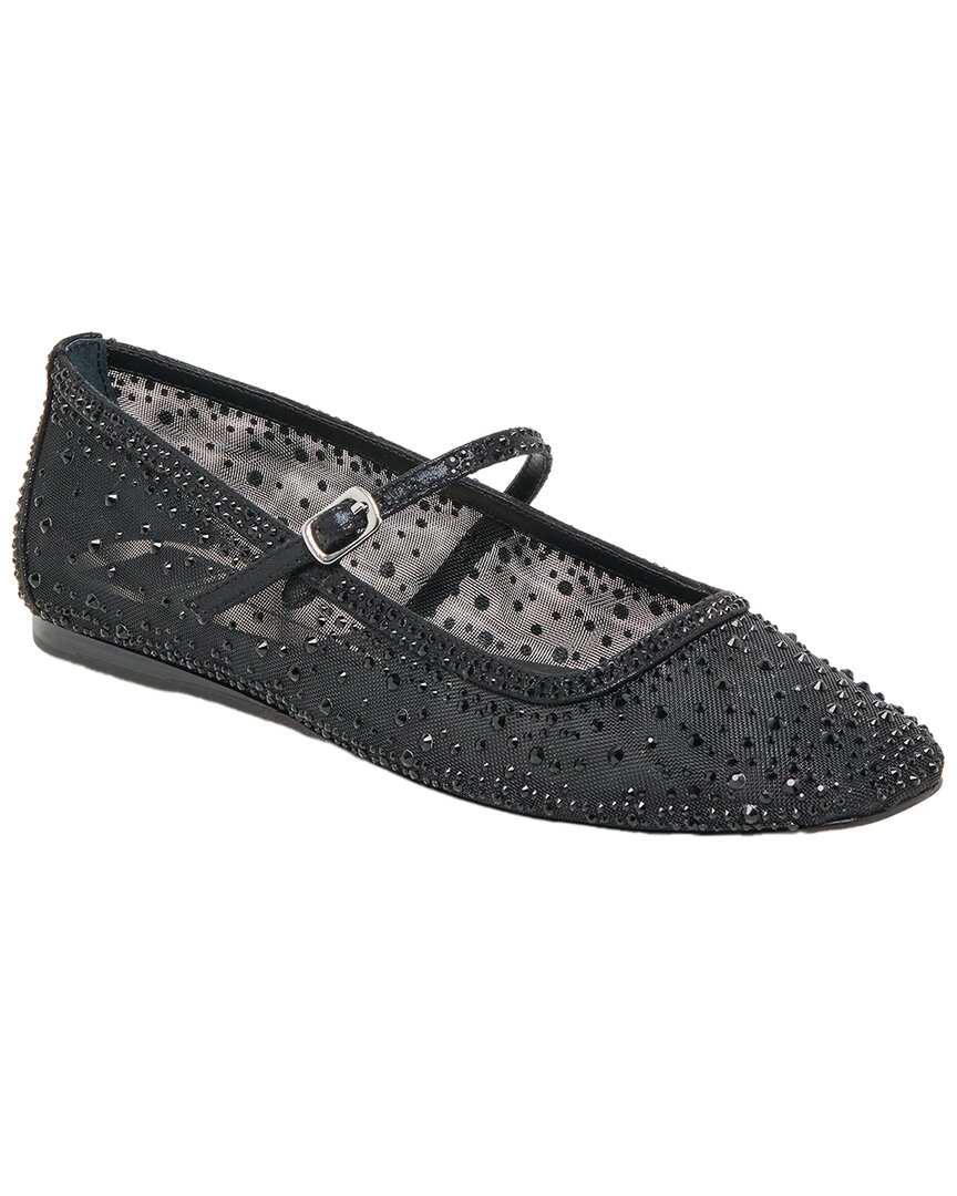 Dolce Vita Reyes Crystal Ballet Flats Black Mesh In Blue