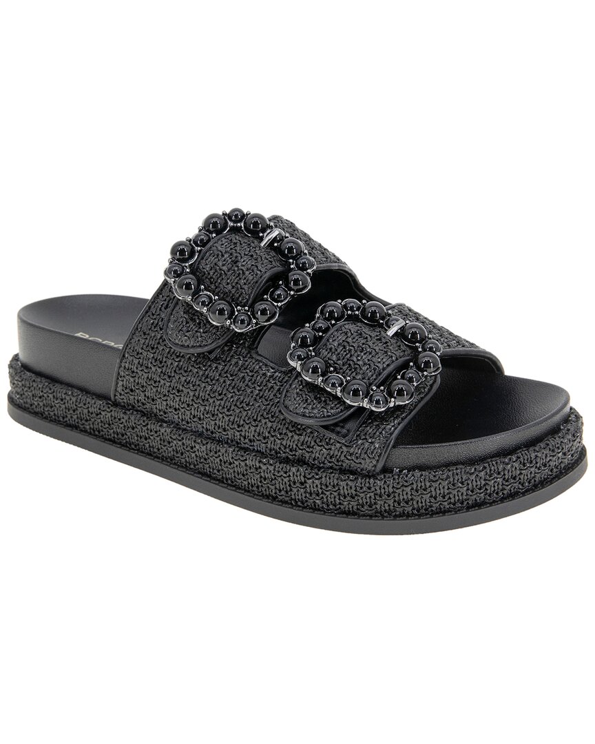 Bcbgeneration Bexxi Raffia Sandal In Black