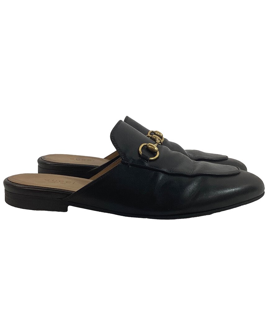 Gucci Women's Leather Princetown Horsebit-detailed Slipper (authentic Pre-loved)