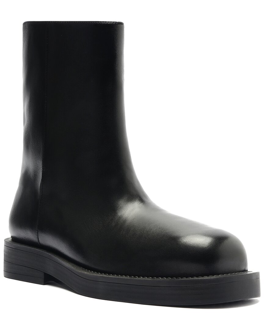 Schutz Jamie Leather Bootie In Black