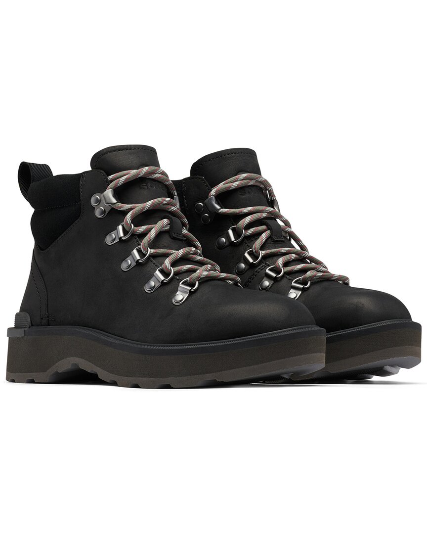 Sorel Hi-line Womens Walking Outdoor Hiking Boots In Black
