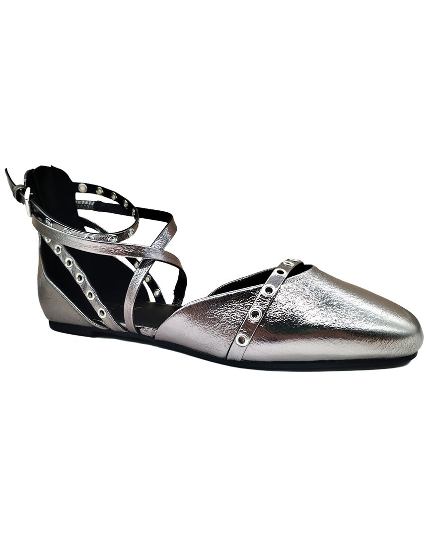 Kenneth Cole New York Mason Flat In Silver