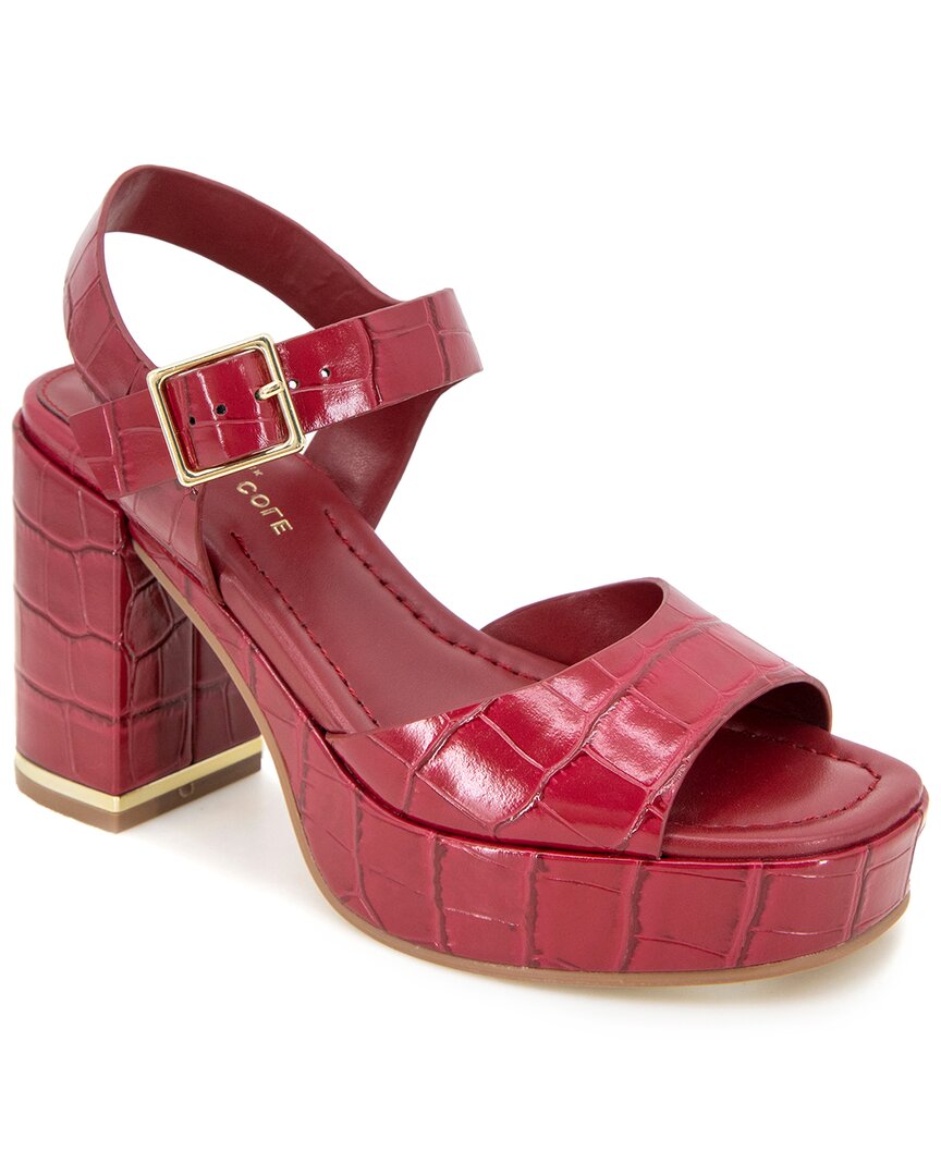 Kenneth Cole New York Darla Platform Sandal In Red