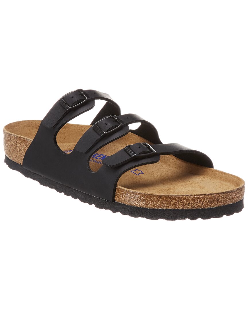 Birkenstock Women's Florida Soft Footbed Sandals - Regular Fit In Habana In Black
