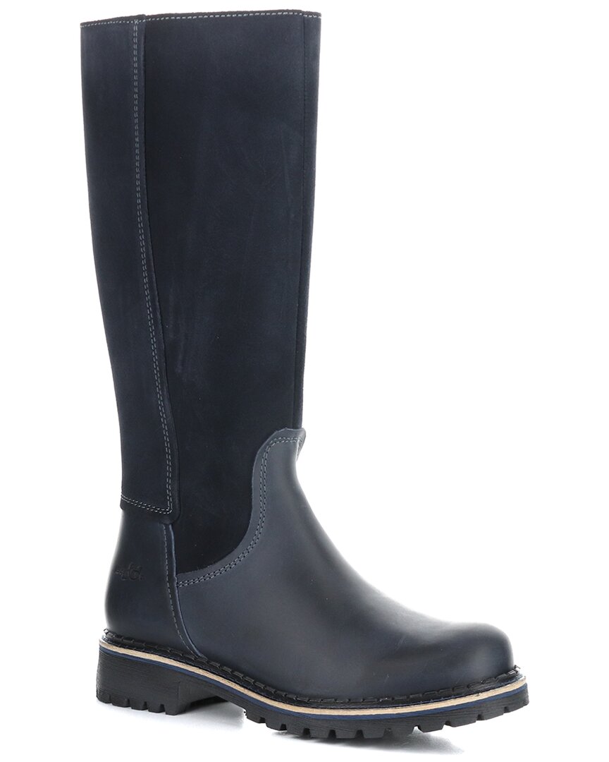 Bos. & Co. Bos & Co Hudson Leather & Suede Boot In Blue