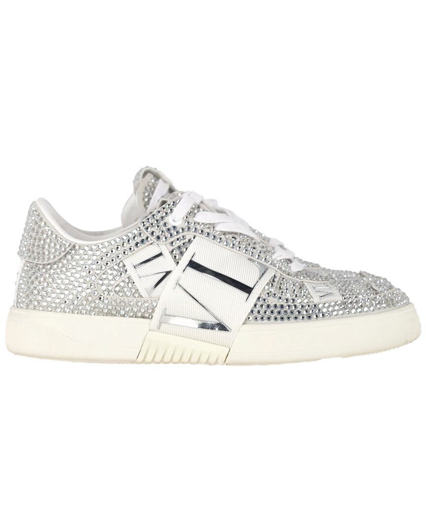 Valentino Garavani Valentino Women's Leather Vl7n Crystal-embellished Low-top Sneaker