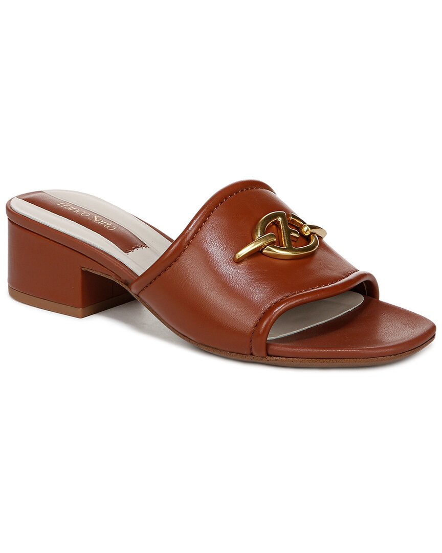 Franco Sarto Noreen2 Leather Slide In Brown