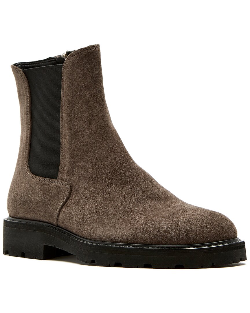La Canadienne Quinn Waterproof Suede Boot In Gray