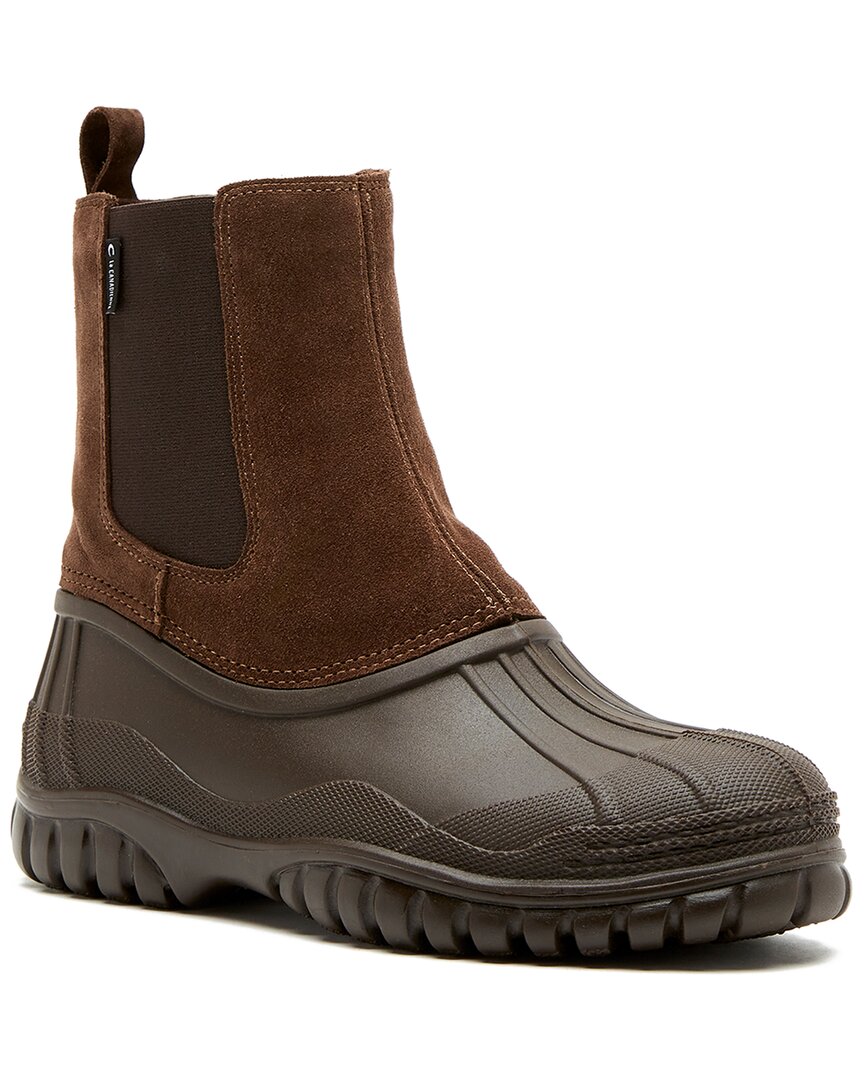 La Canadienne Powder Waterproof Suede Boot In Brown