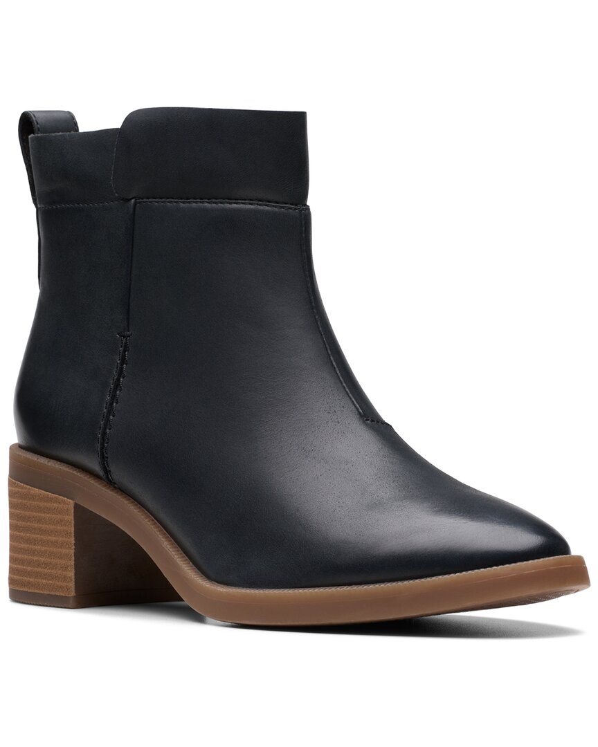 Clarks Lileigh Charm Leather Boot In Black