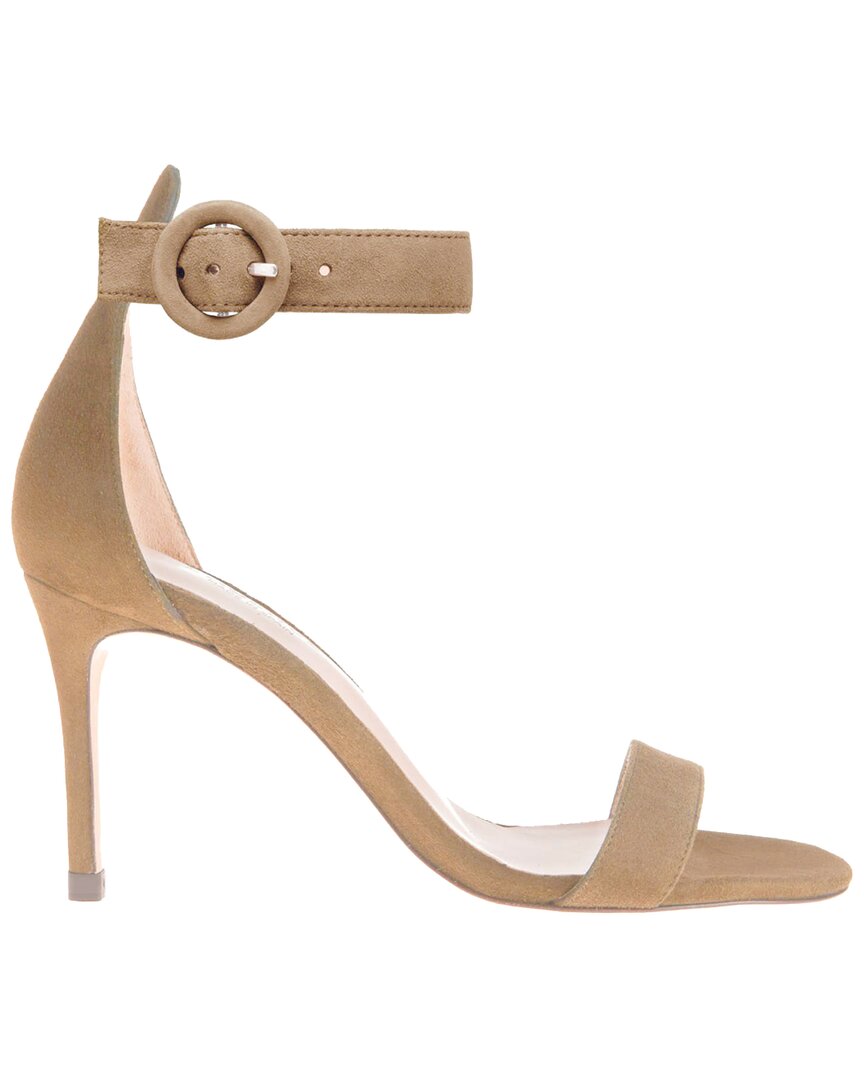 L'agence Gisele Suede Heeled Sandal In Brown