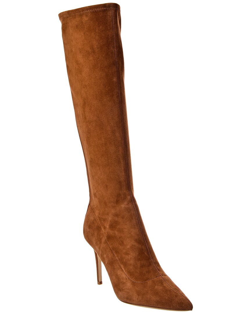 L Agence L'agence Giverny Knee High Suede Boot In Brown