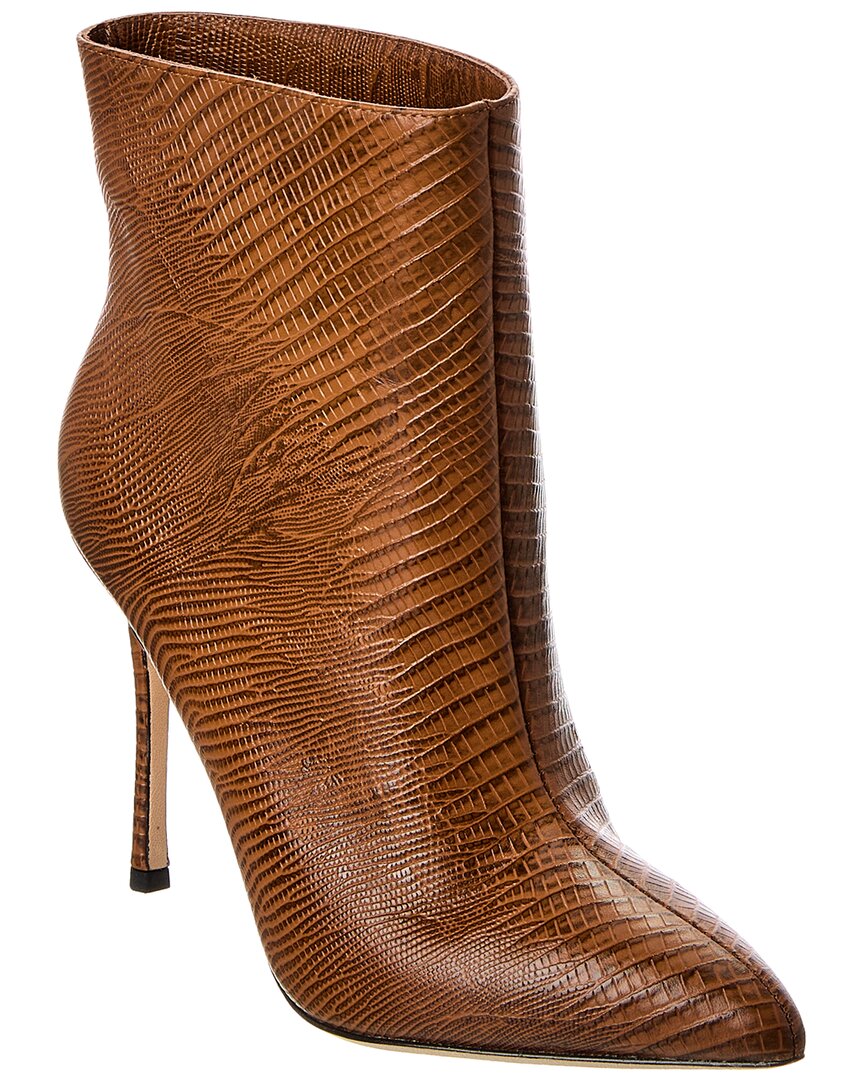 L'agence Mariette Leather Bootie In Brown