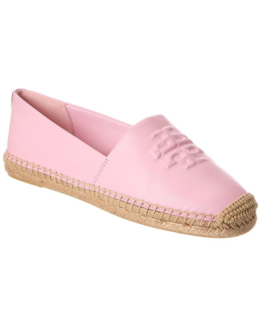 Tory Burch Everly Leather Espadrille In Pink