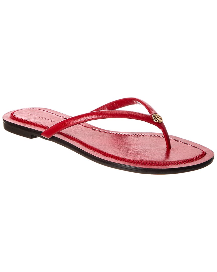 Tory Burch Chelsea Leather Flip Flop In Red