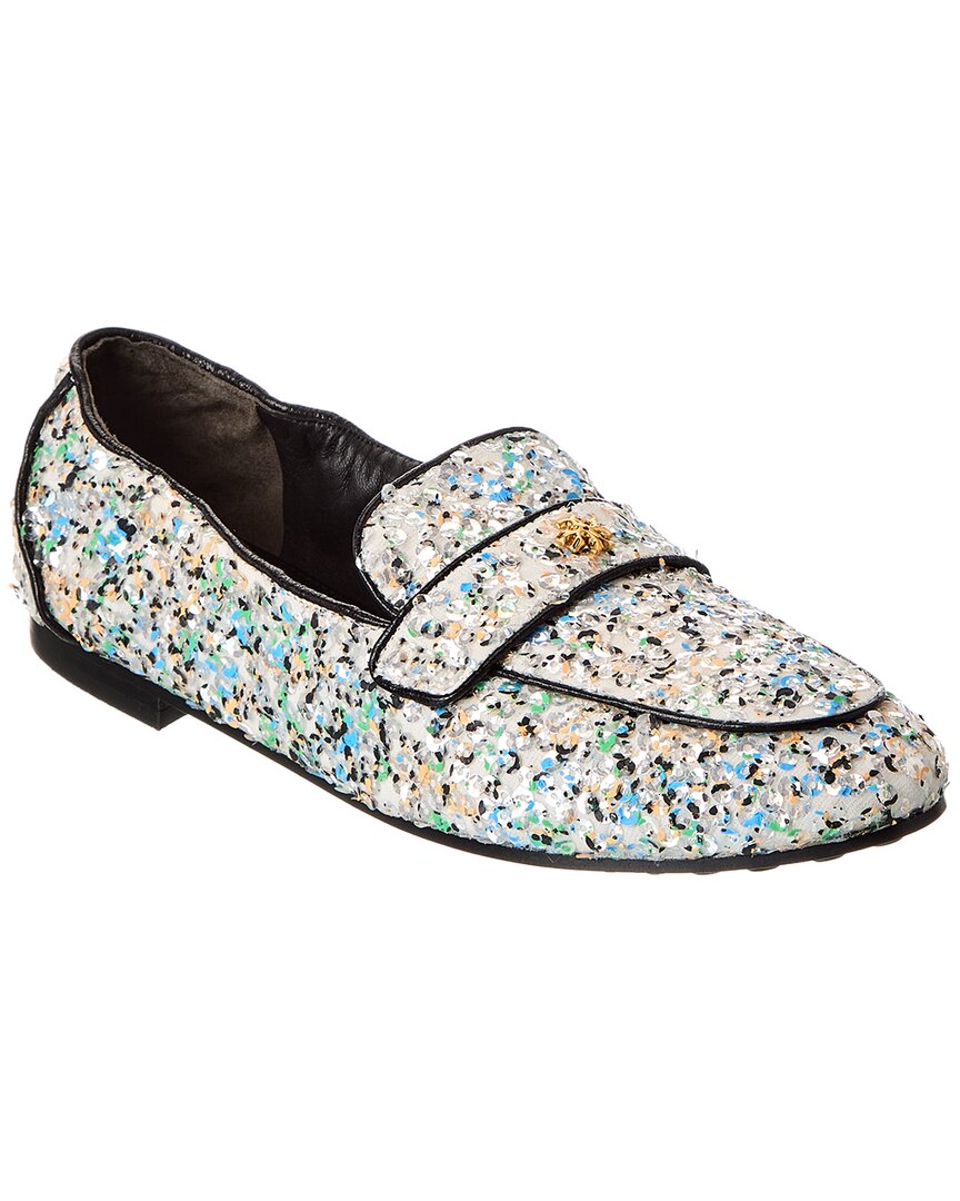 Tory Burch Ballet Glitter Loafer In Blue