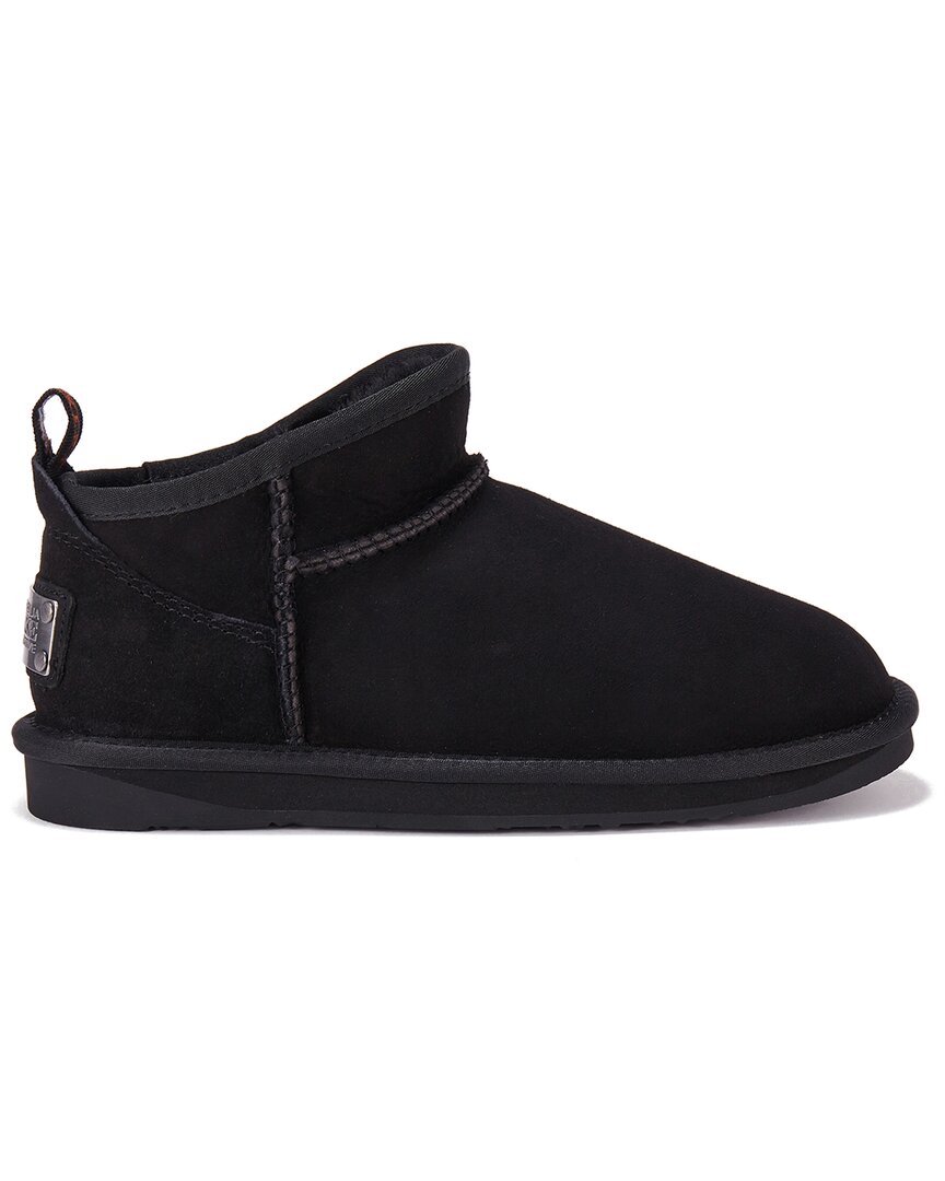 Australia Luxe Collective Cosy Ultra Short Suede Boot In Black