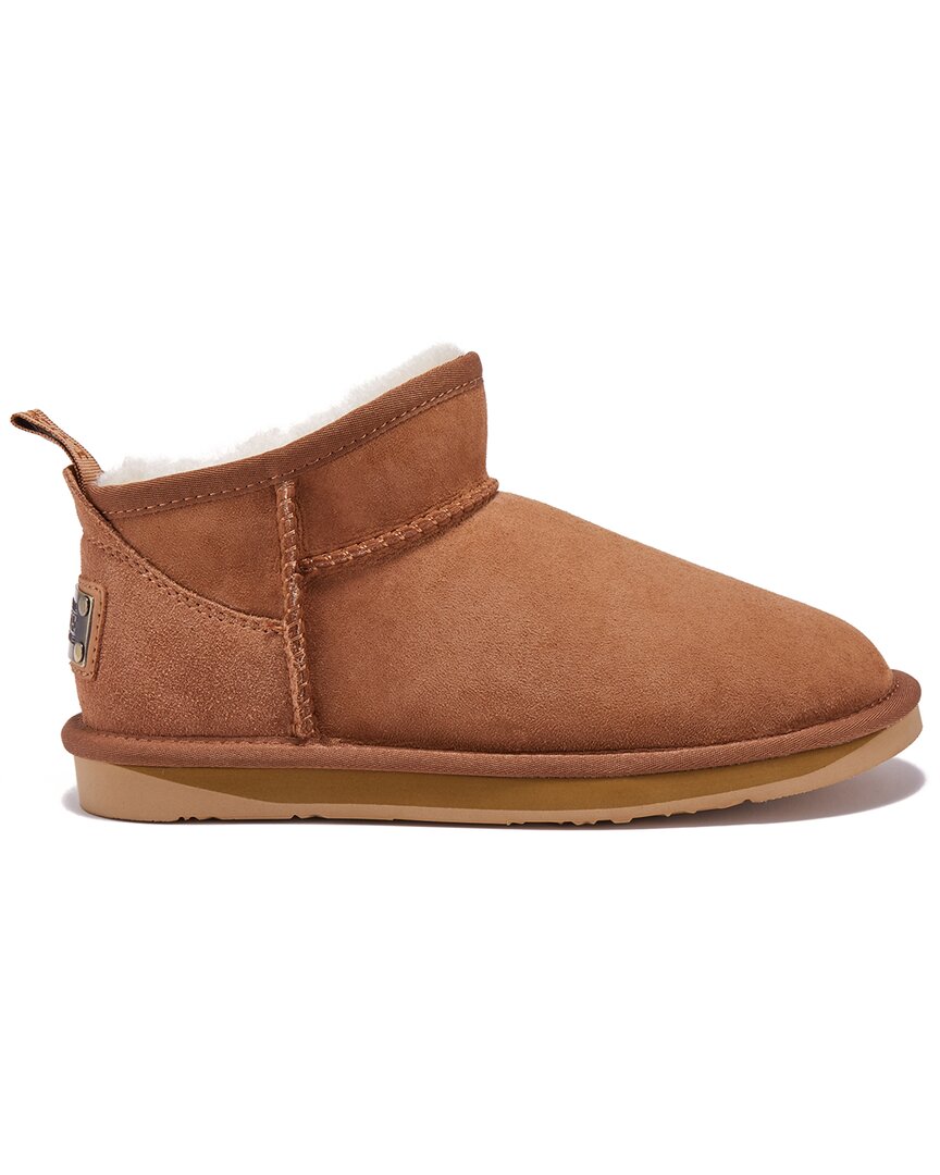 Australia Luxe Collective Cosy Ultra Short Suede Boot In Brown