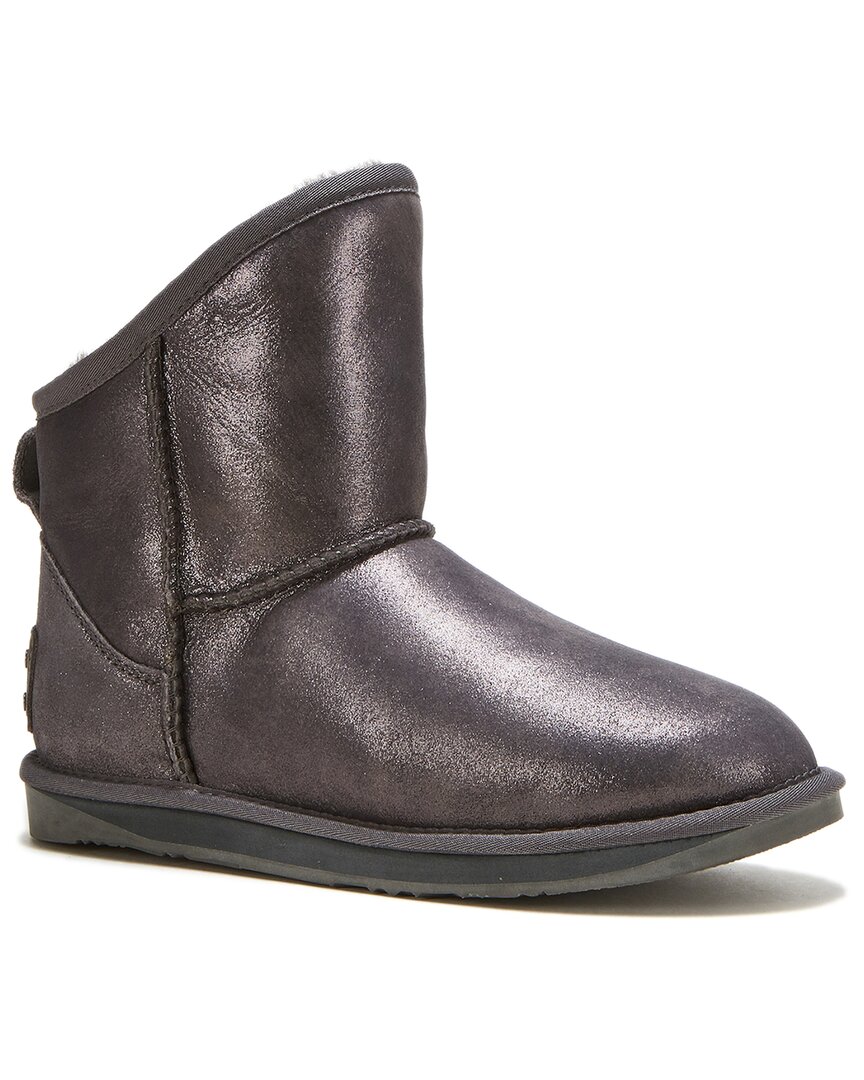 Australia Luxe Collective Cosy Xtra Short Leather Boot In Gray