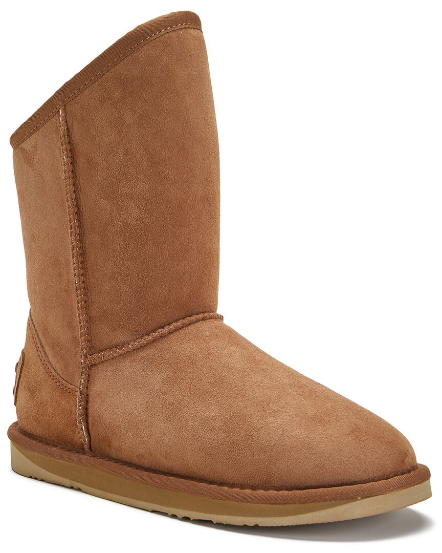 Australia Luxe Collective Cosy Short Suede Boot In Brown