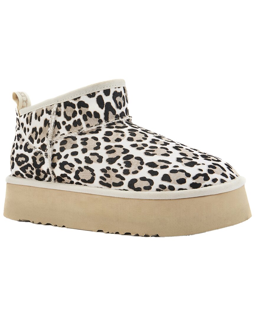 Australia Luxe Collective Cosy Ultra Platfoam Leather Boot In Snow Leopard