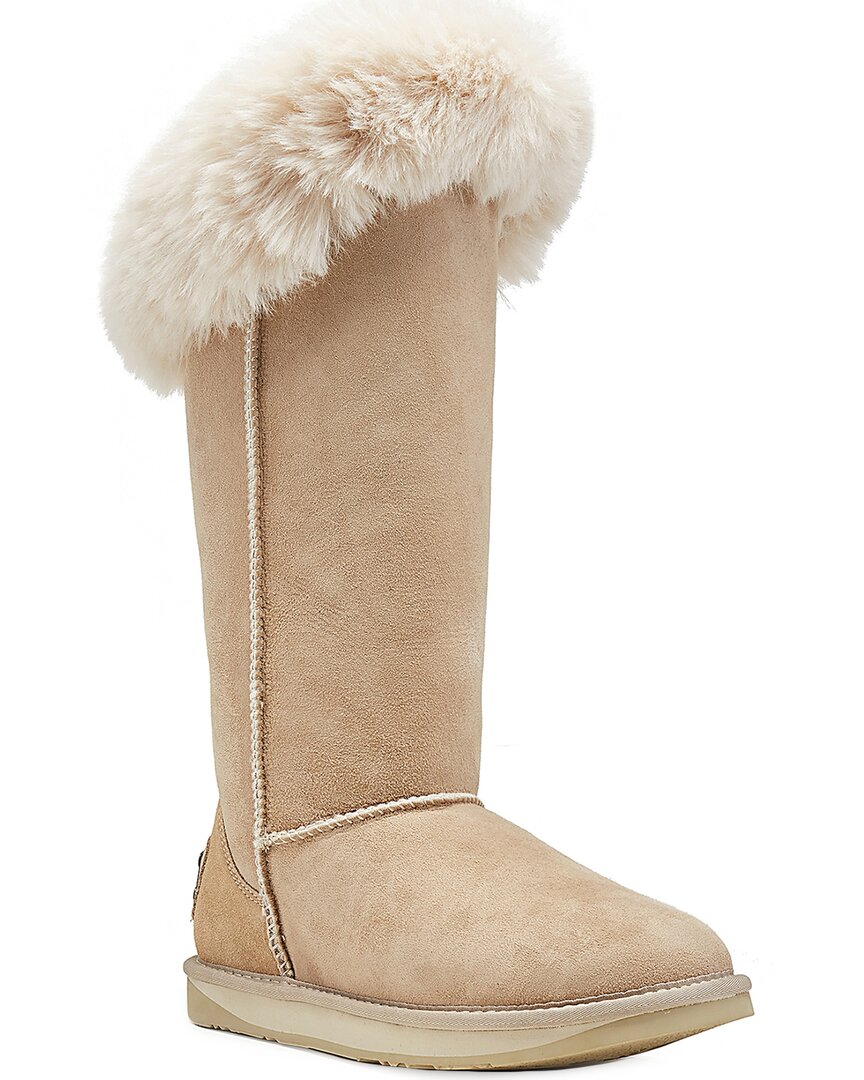 Australia Luxe Collective Foxy Tall Suede Boot In Sand