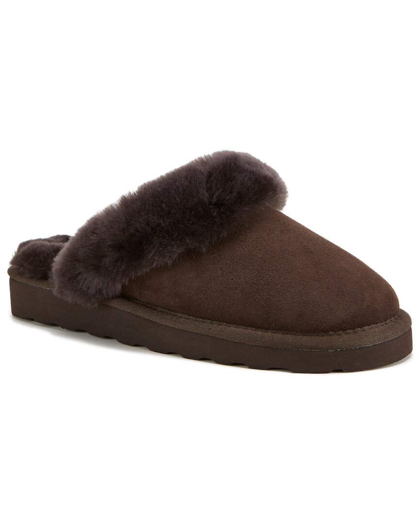 Australia Luxe Collective Mool Suede Slipper In Brown