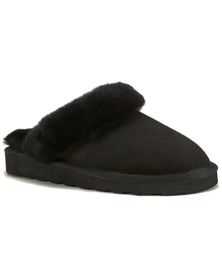 Australia Luxe Collective Mool Suede Slipper In Black