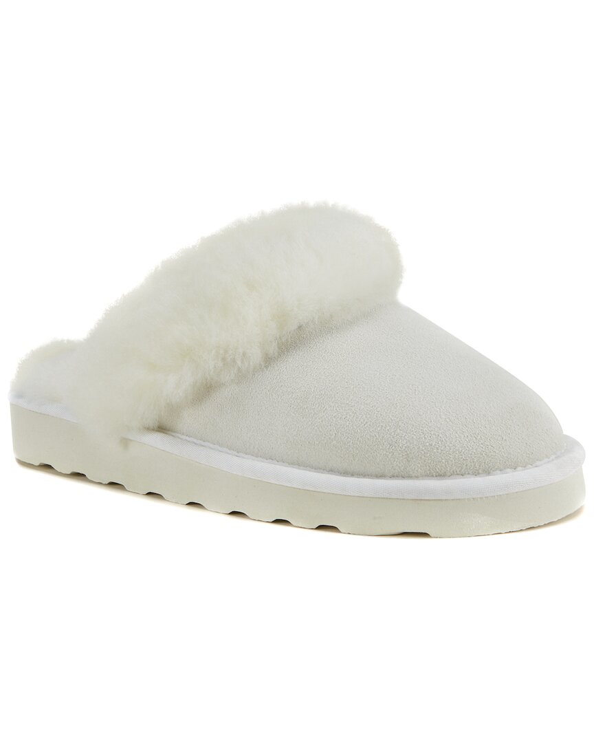 Australia Luxe Collective Mool Suede Slipper In White