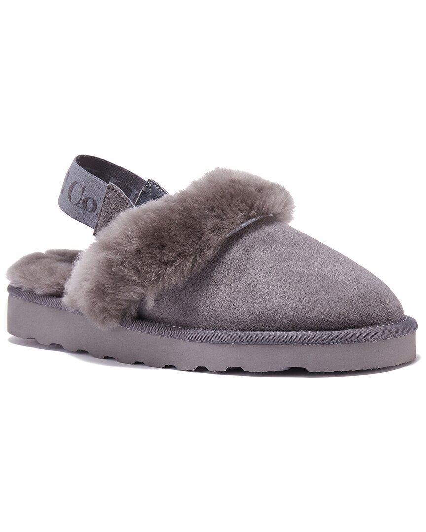 Australia Luxe Collective Mool Suede Slipper In Gray