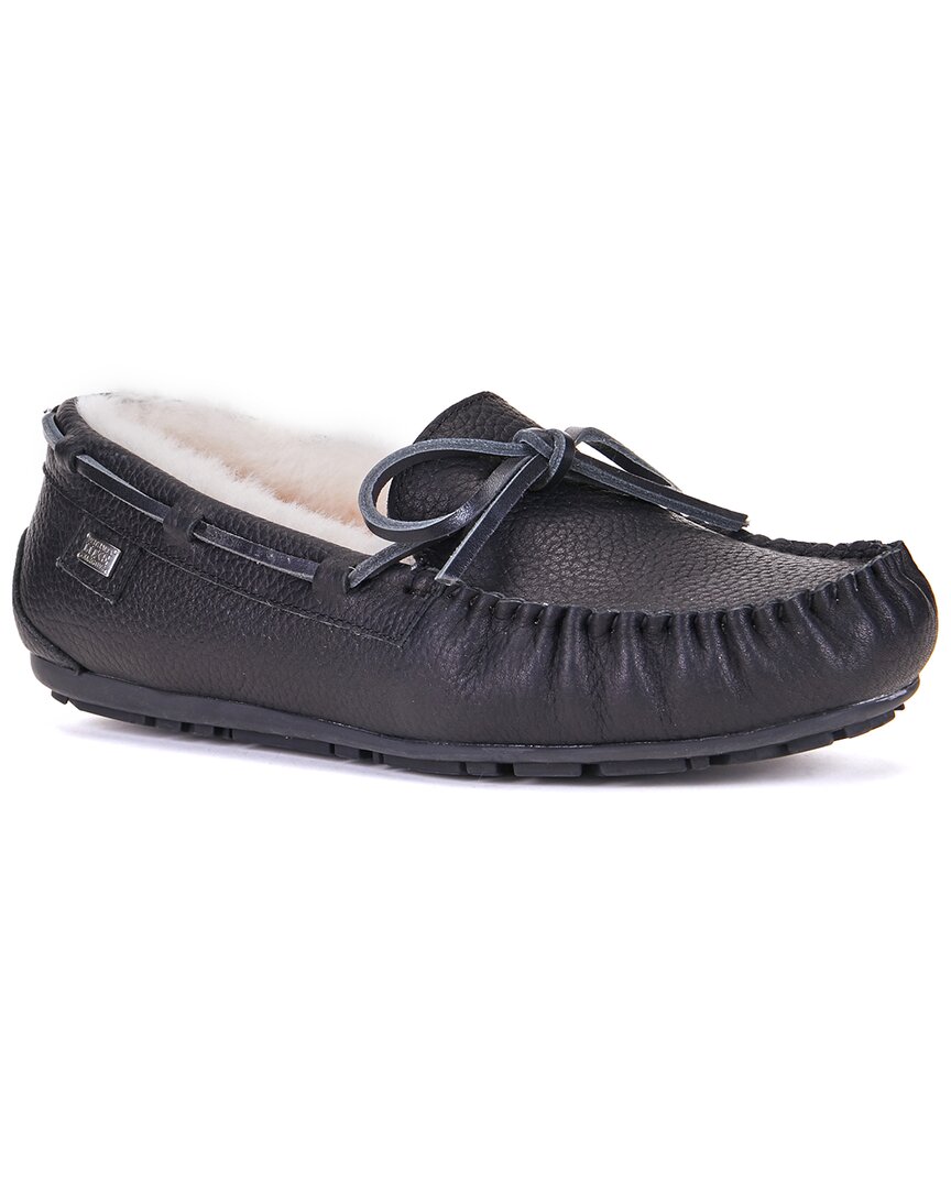 Australia Luxe Collective Prost Leather Slipper In Black