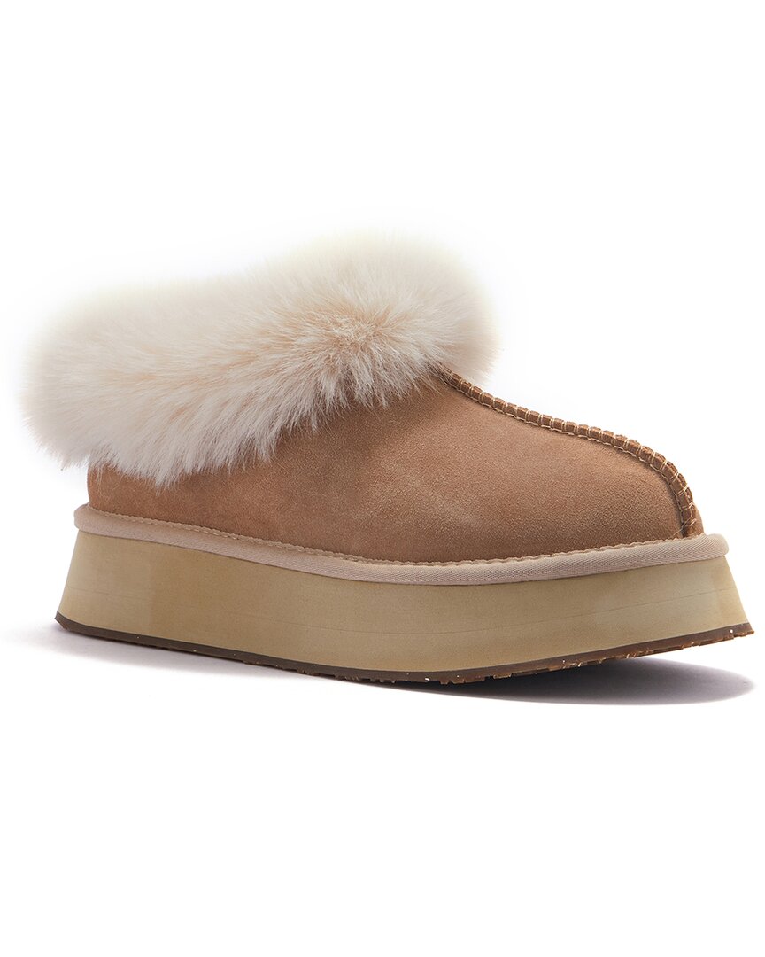 Australia Luxe Collective Outback Platfoam Suede Slipper In Brown