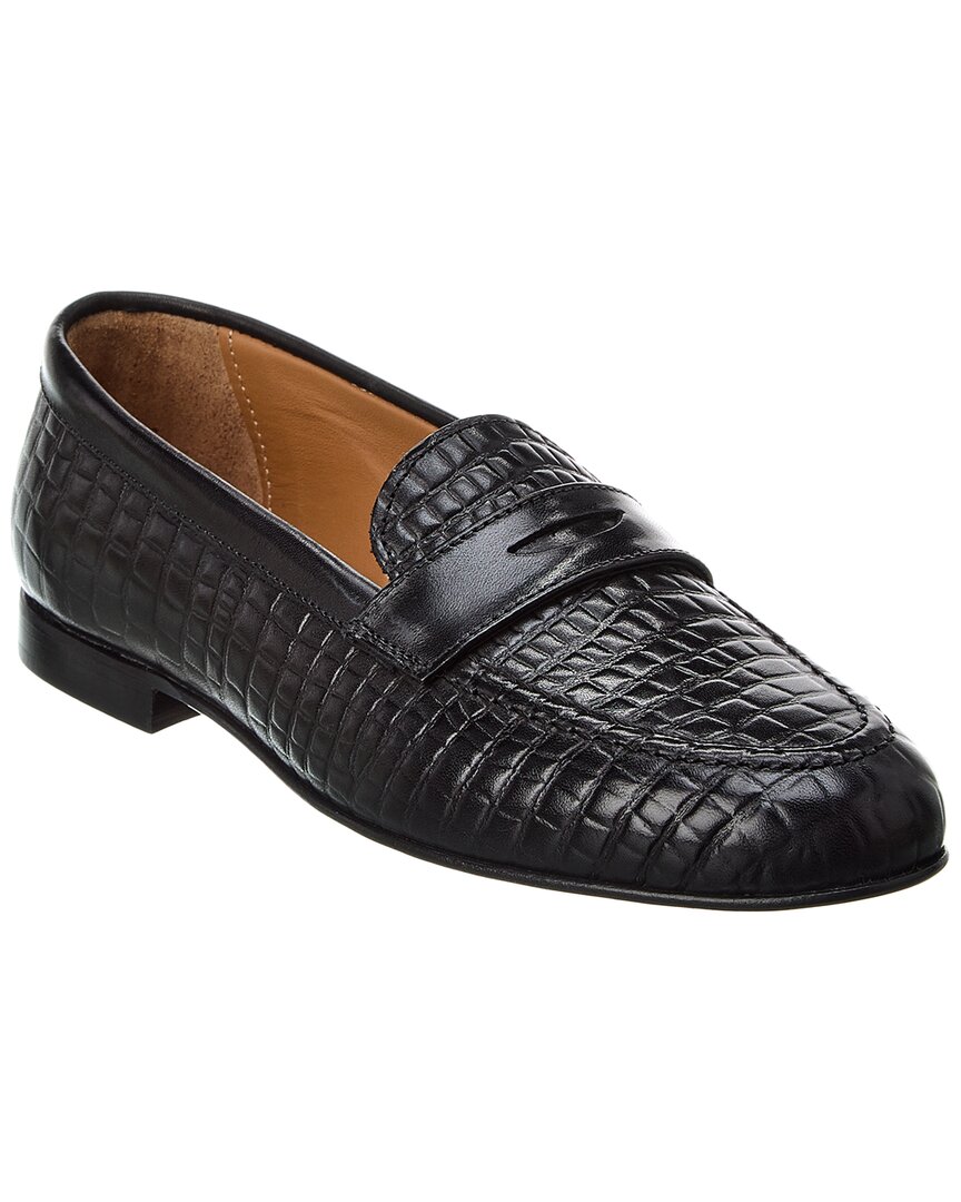Shop Alfonsi Milano Fancesca Leather Loafer