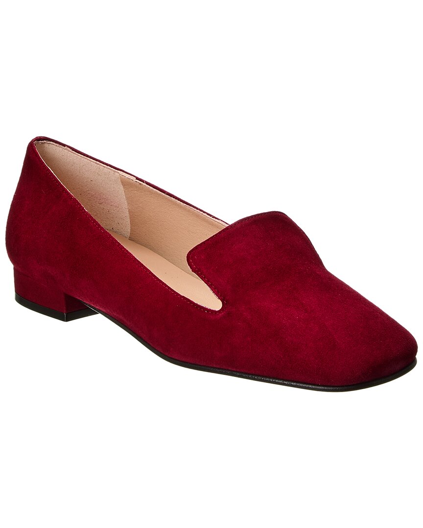 French Sole Zooey Suede Flat In Red