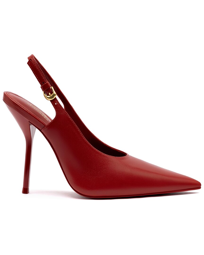 Larroude Larroudé Altuzarra Leather Pump In Red