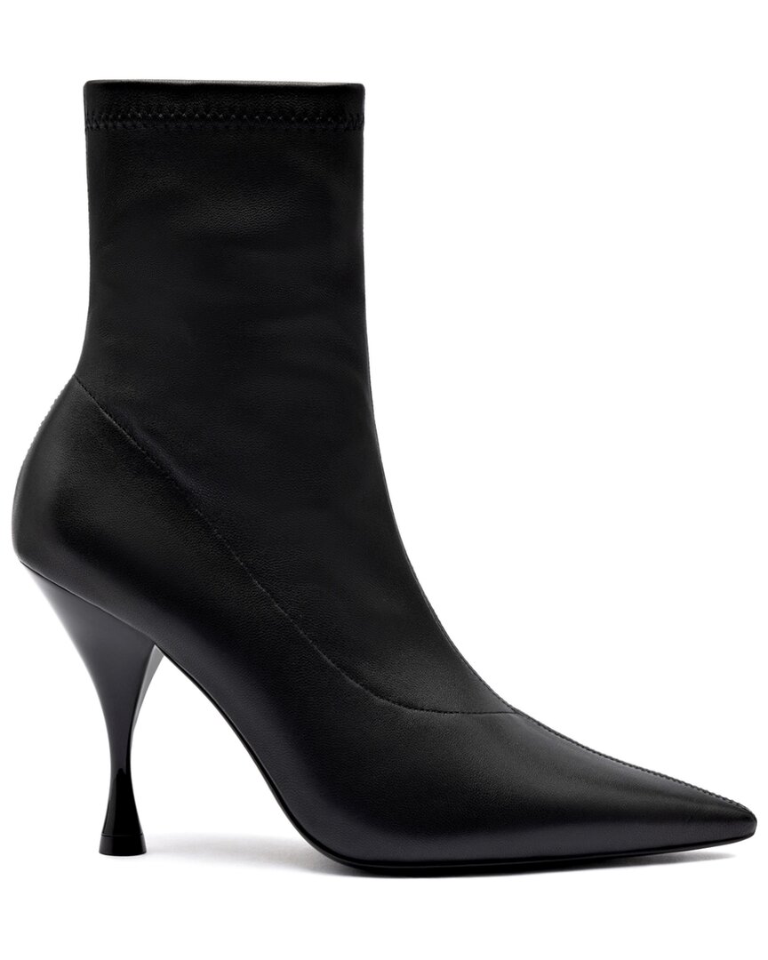 Larroude Larroudé Mini Georgia Leather Boot In Black