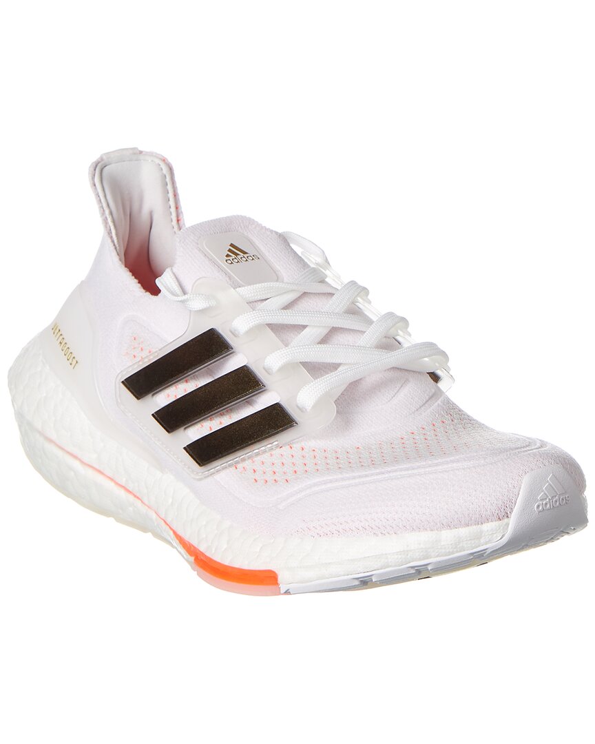 Adidas Originals Ultraboost 21 W Womens Knit Performance Running Shoes In White