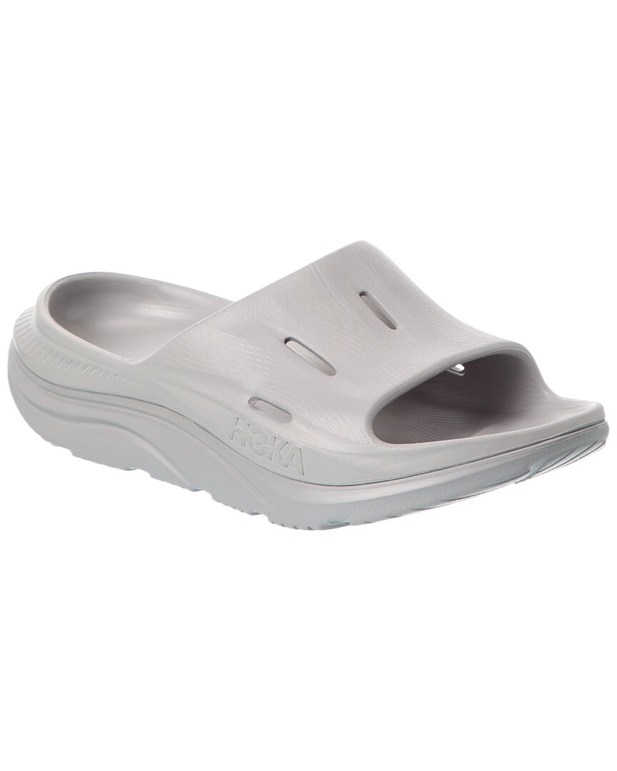 Hoka U Ora Recovery Slide 3 In Gray