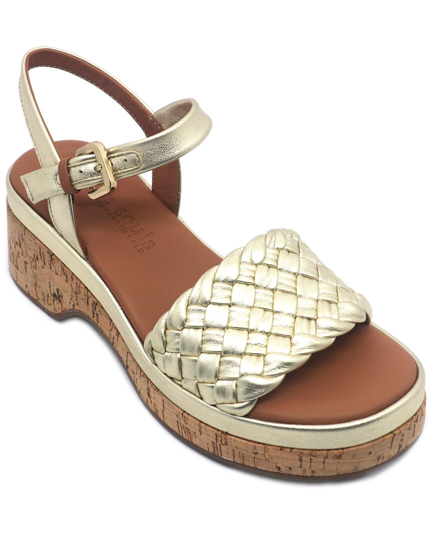 Gentle Souls By Kenneth Cole Dorris Leather Wedge In Multi