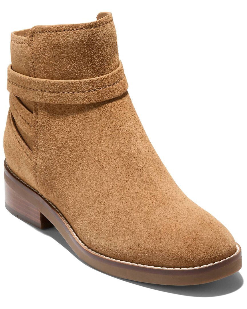 Cole Haan Rosalyn Waterproof Ankle Strap Suede Boot