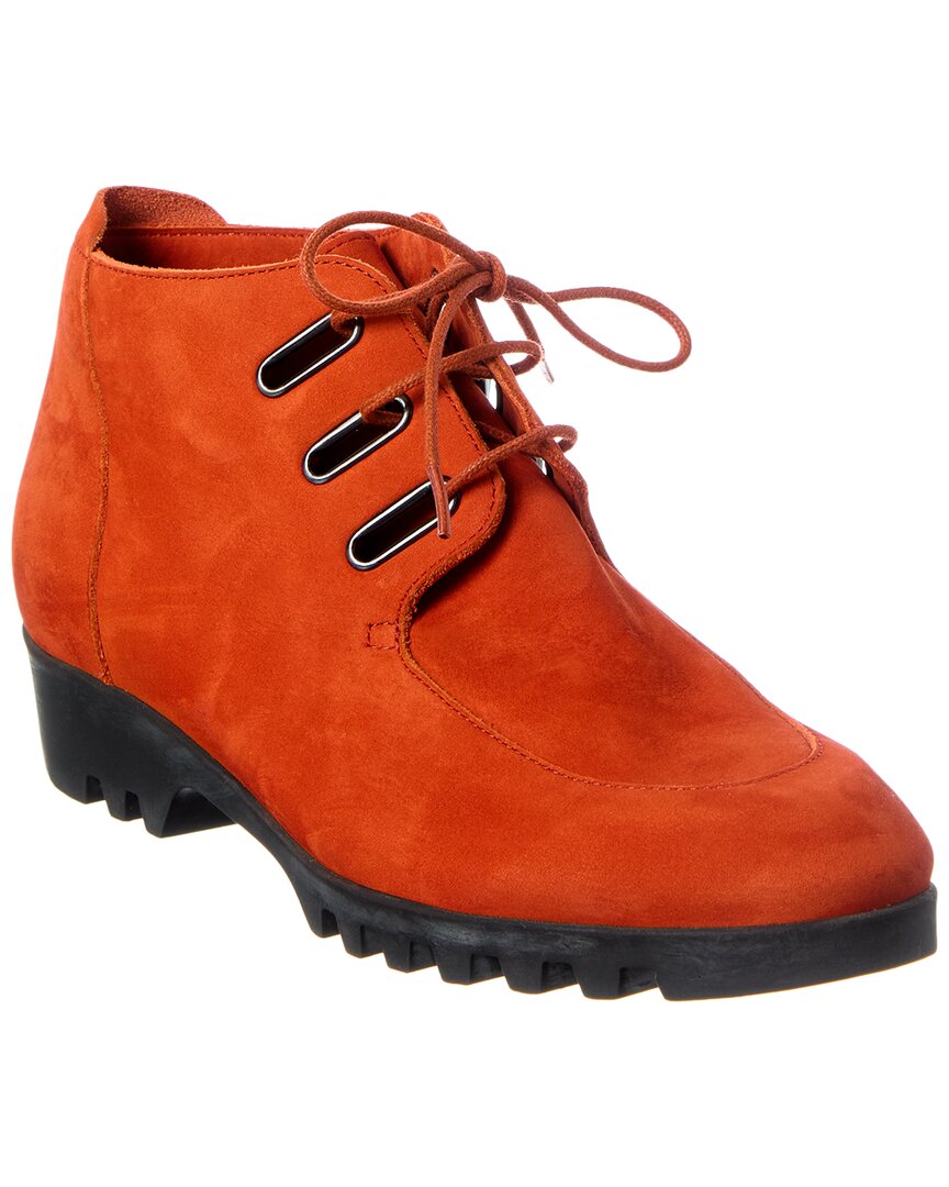 Arche Jimila Leather Bootie In Orange