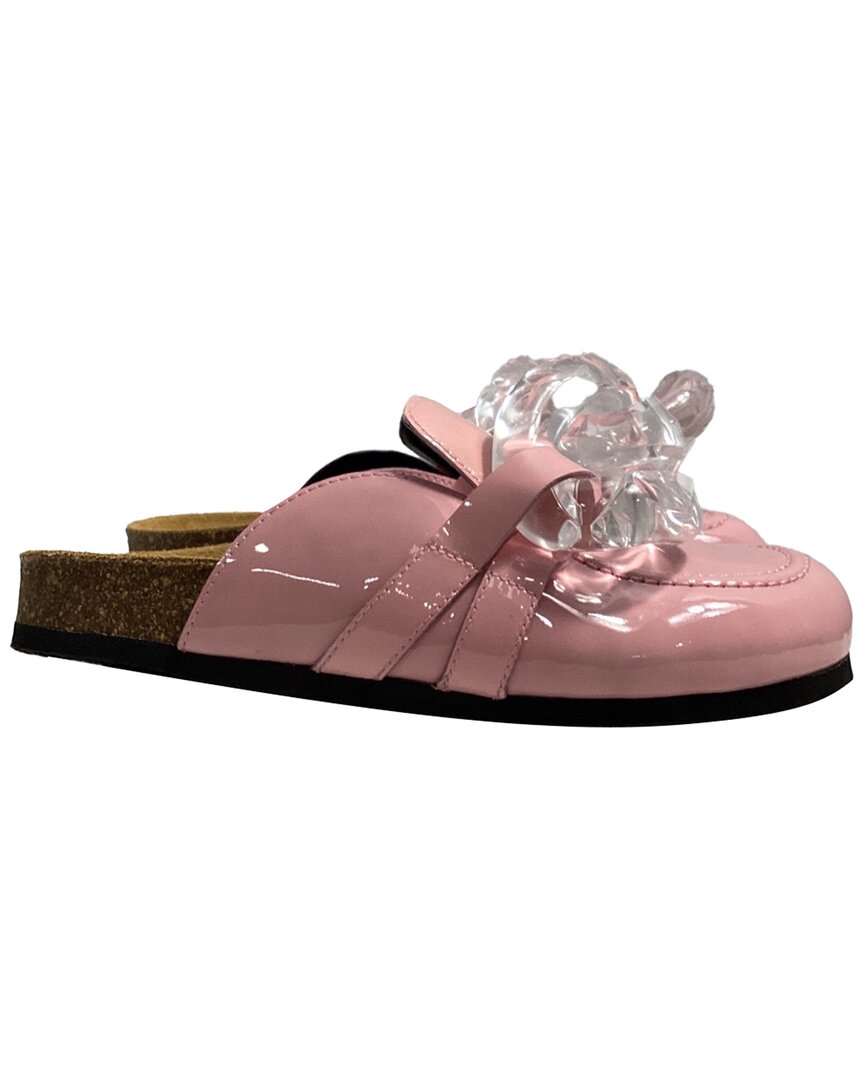 Jw Anderson Chain Leather Loafer In Pink