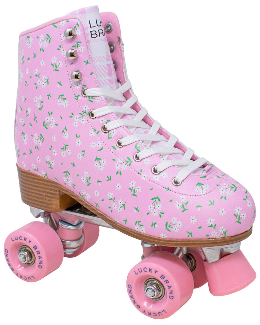 Lucky Brand Women's Pink Floral Roller Skates